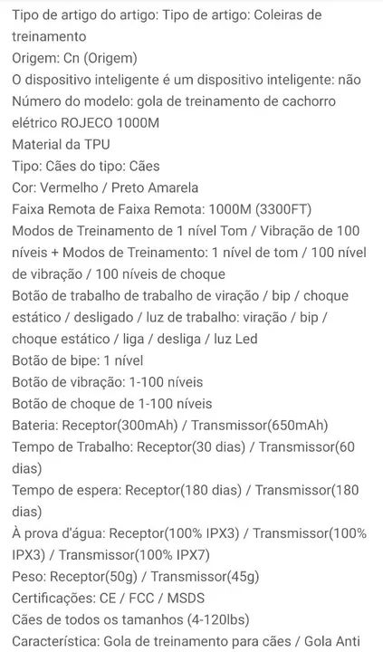 Coleira treinamento choque - Foto 6