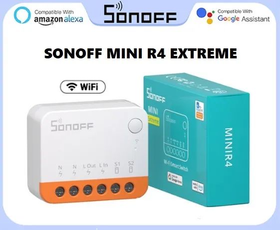 Sonoff Mini R4 Extreme - Lâmpadas e Tomadas - Relé Automação - Alexa e Google Home