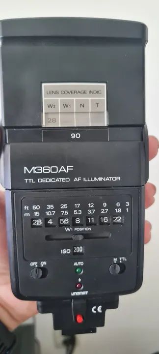 Flash UNOMAT M360AF p/ câmeras Minolta e Sony - Foto 2