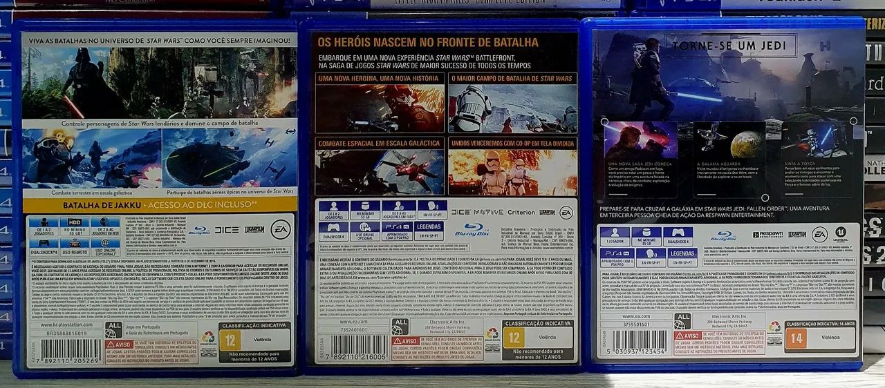 Jogos Ps4 Combo Star Wars Battlefront + Battlefront 2 + Jedi Fallen Order  - Foto 2