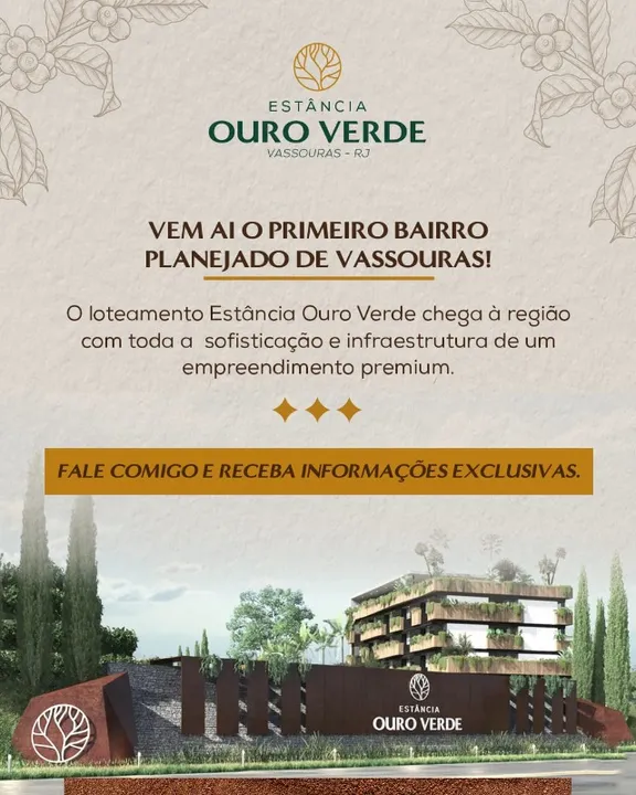 Estância Ouro Verde, Loteamento de Alto Padrão em Vassouras