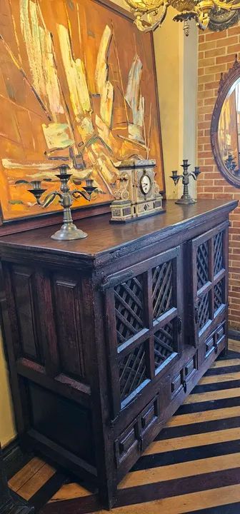 Moveis antigos, buffet balcão séc XVII, raridade - Foto 4