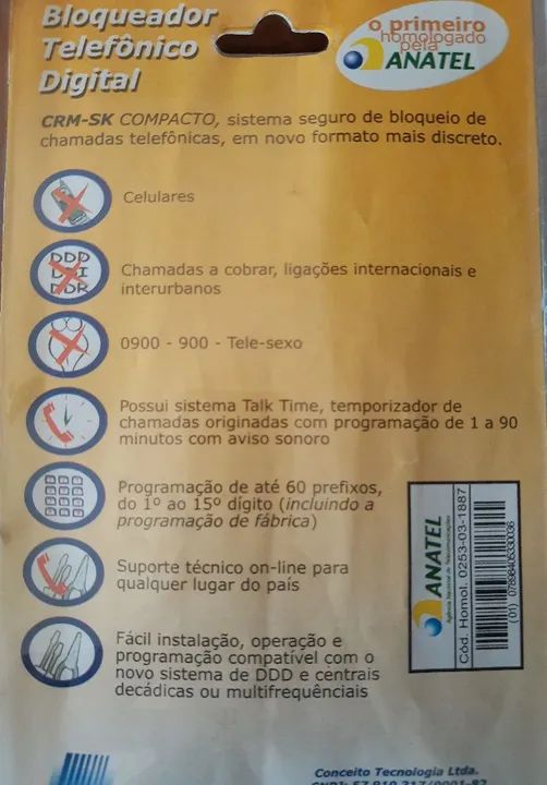 Bloqueador de Telefone Digital BK Compacto UND - Foto 5