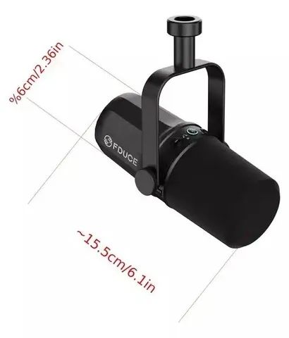 Profissional Microfone Dinâmico Para Podcast - Fduce Sl40x - Xlr - Foto 3