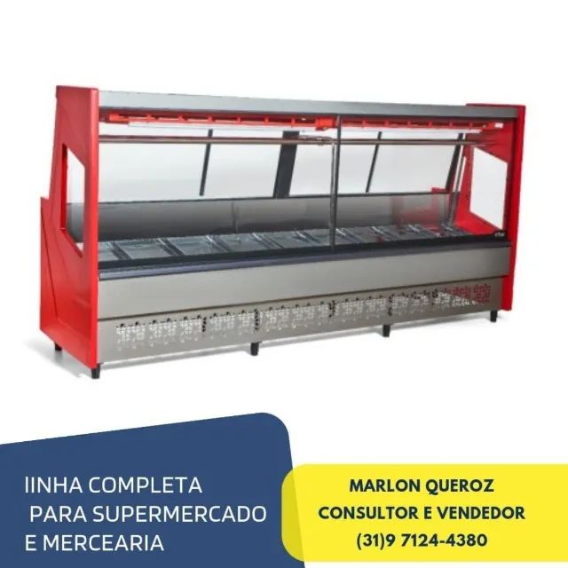 Balcão de Açougue 3M Polar Vermelho 