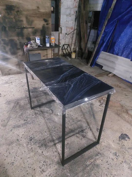Mesa de Jantar Branca com Tampo de Vidro - Foto 5