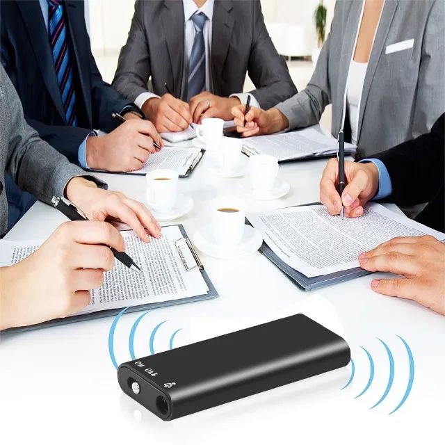 Mini Gravador Voz Som Digital Espiao  Micro Escuta 8gb - Foto 6