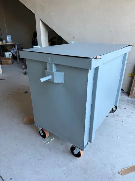 Coletor lixeira ferro  - Foto 2