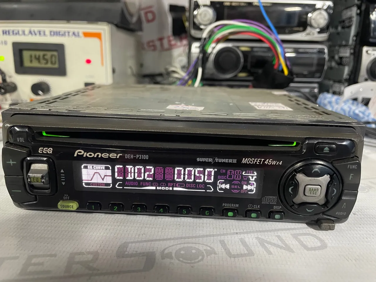 Cd rádio pioneer deh-p3100 com bluetooth