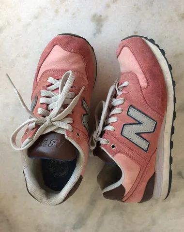 Tênis rosa 574 - New Balance - Foto 4