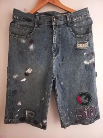 Bermuda Jeans Destroyed G-unit 2006 Made in Vietnam 