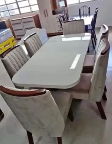 Mesa de jantar 6 cadeiras 100%MDF ( ENTREGA IMEDIATA ) 