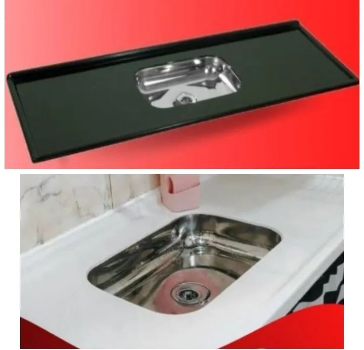 Pia de Cozinha Ecogranito com  Cuba Inox - Entrega Grátis Manaus - Foto 5