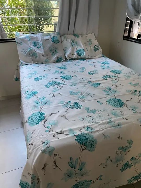 Jogo de Cama Casal com Lençol, Fronhas e Edredom
