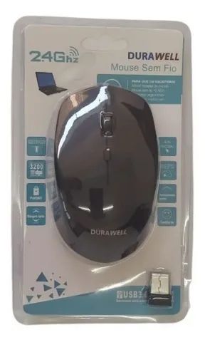 Mouse óptico sem fio (Pilha)