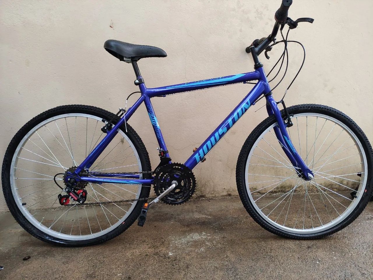 Bicicleta nova 21 marchas Houston foxer azul