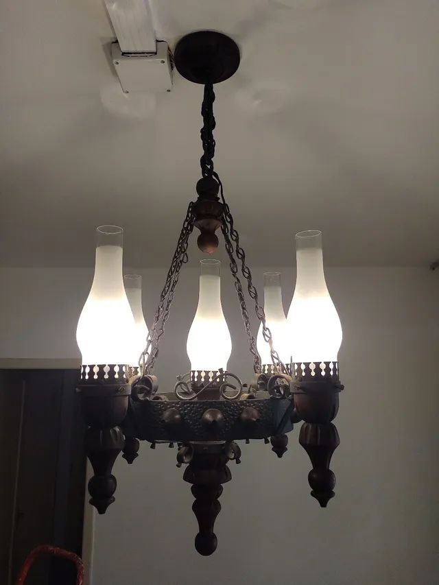Lustre com cinco lâmpadas  - Foto 5