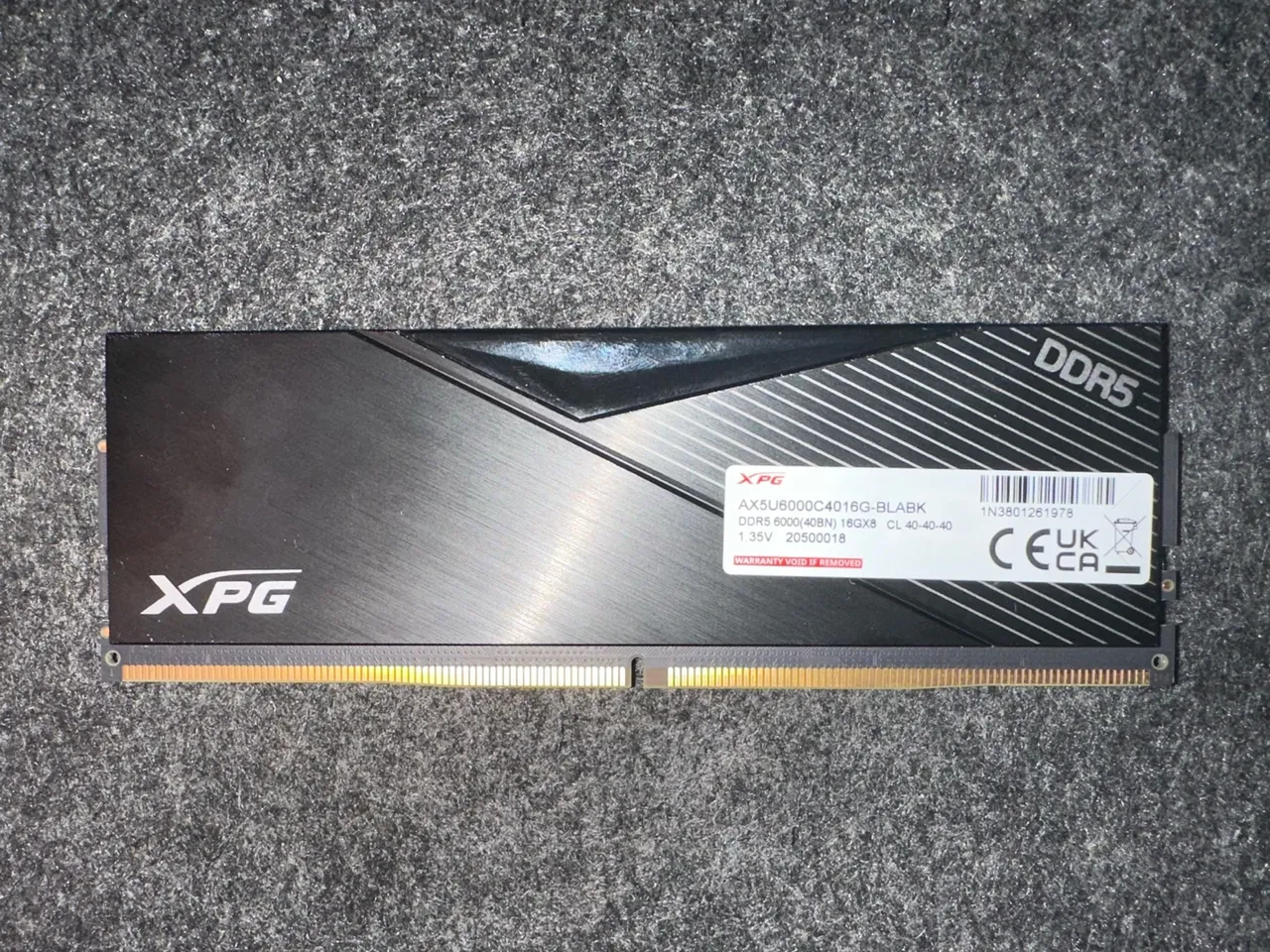 Memória RAM XPG DDR5 16GB 6000MHz
