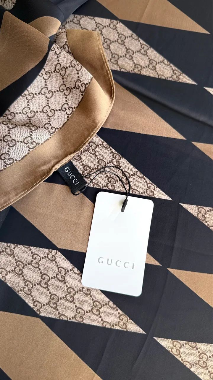 Lenço Gucci - Primeira Linha Premium | Lindo e Sofisticado