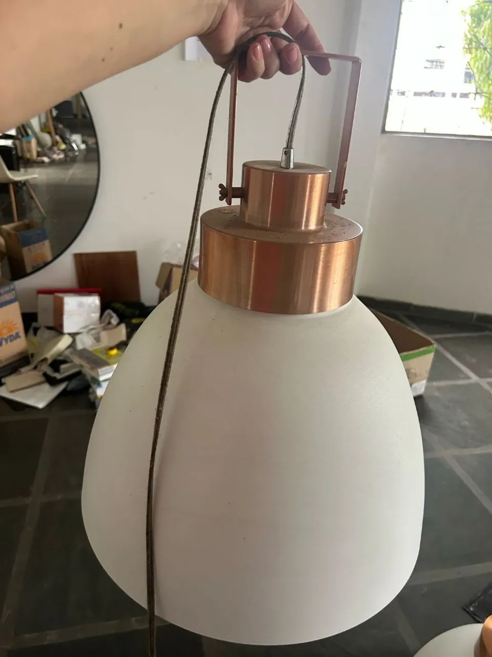 Luminária Pendente de Cobre
