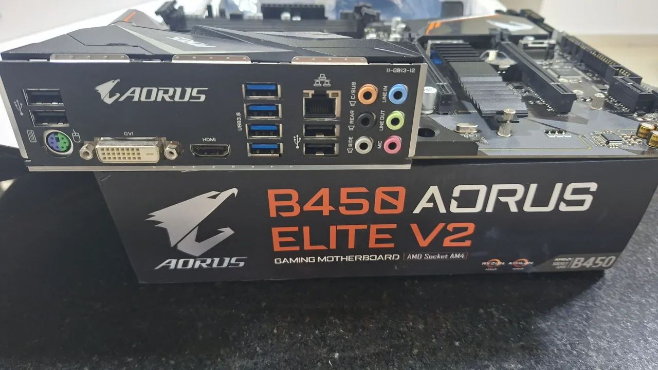 Placa Mãe Gigabyte Aorus b455 elite v2, leia o anúncio.  - Foto 2