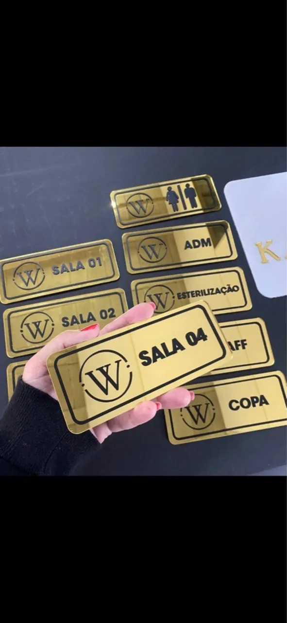 Placas Decorativas personalizado em acrílico