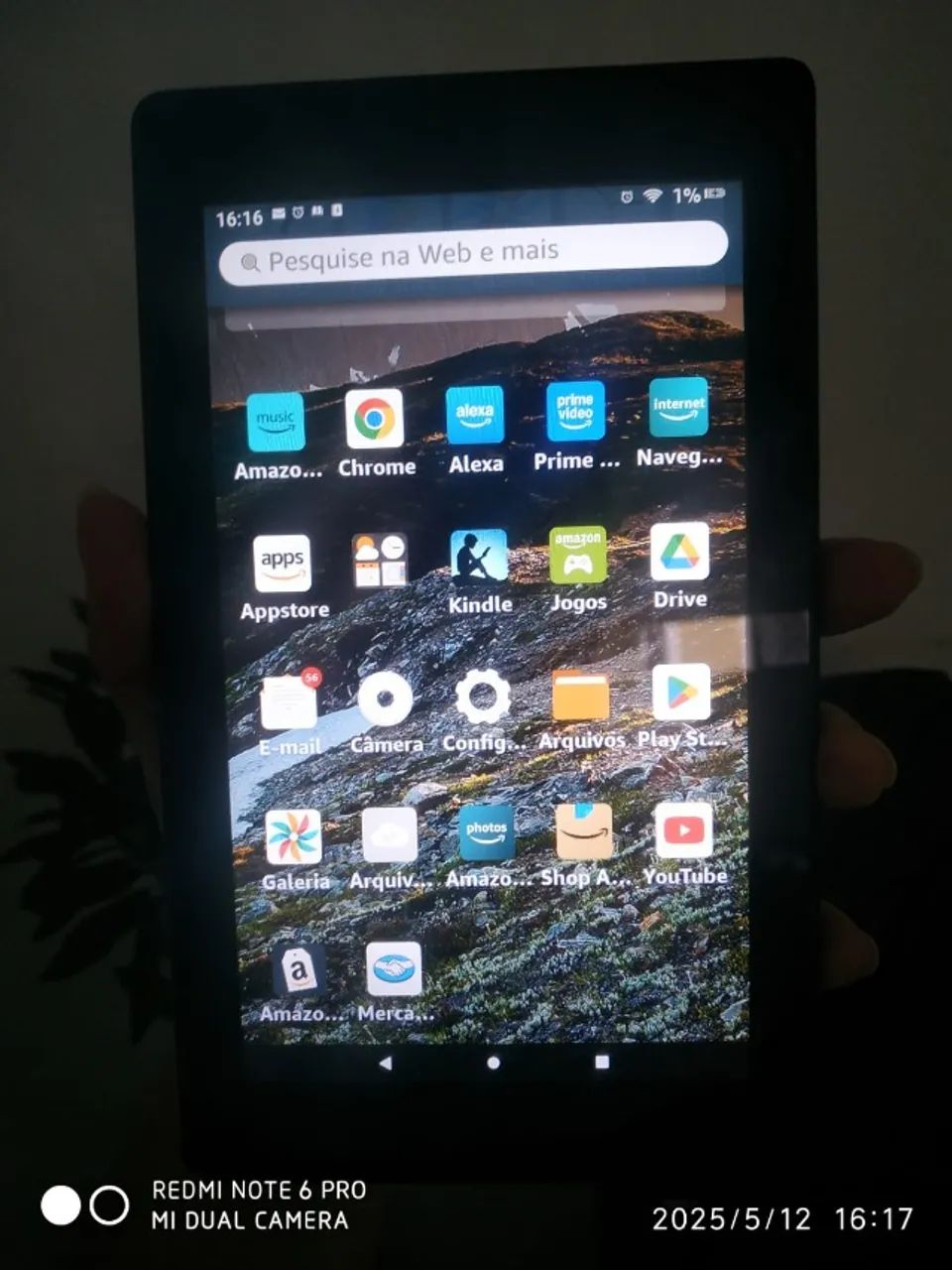 Tablet fire 7 A amazon ( com sistema Androide instalado)