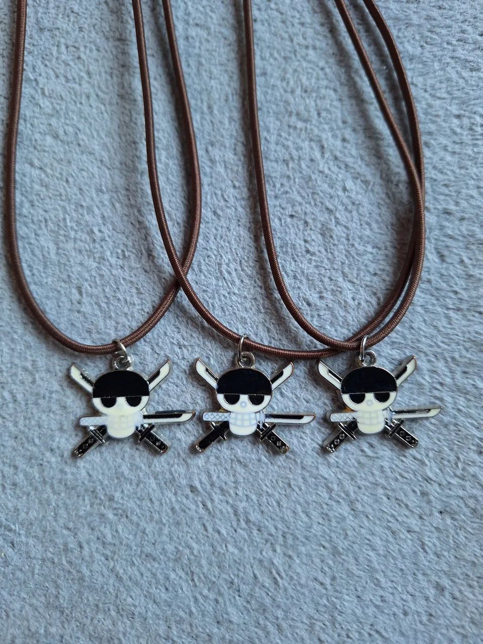 3 Colares Pingente One Piece - Roronoa Zoro