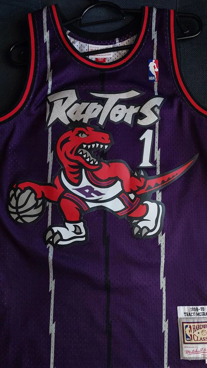 Camisa de basquete Mitchell & Ness Swingman NBA Toronto Raptors Tracy McGrady 98 - Foto 3