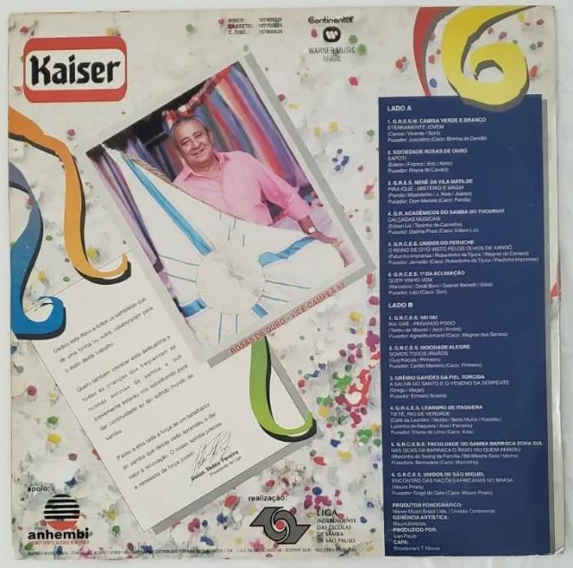 Lp Escolas de samba de São Paulo - 1994 - Foto 3