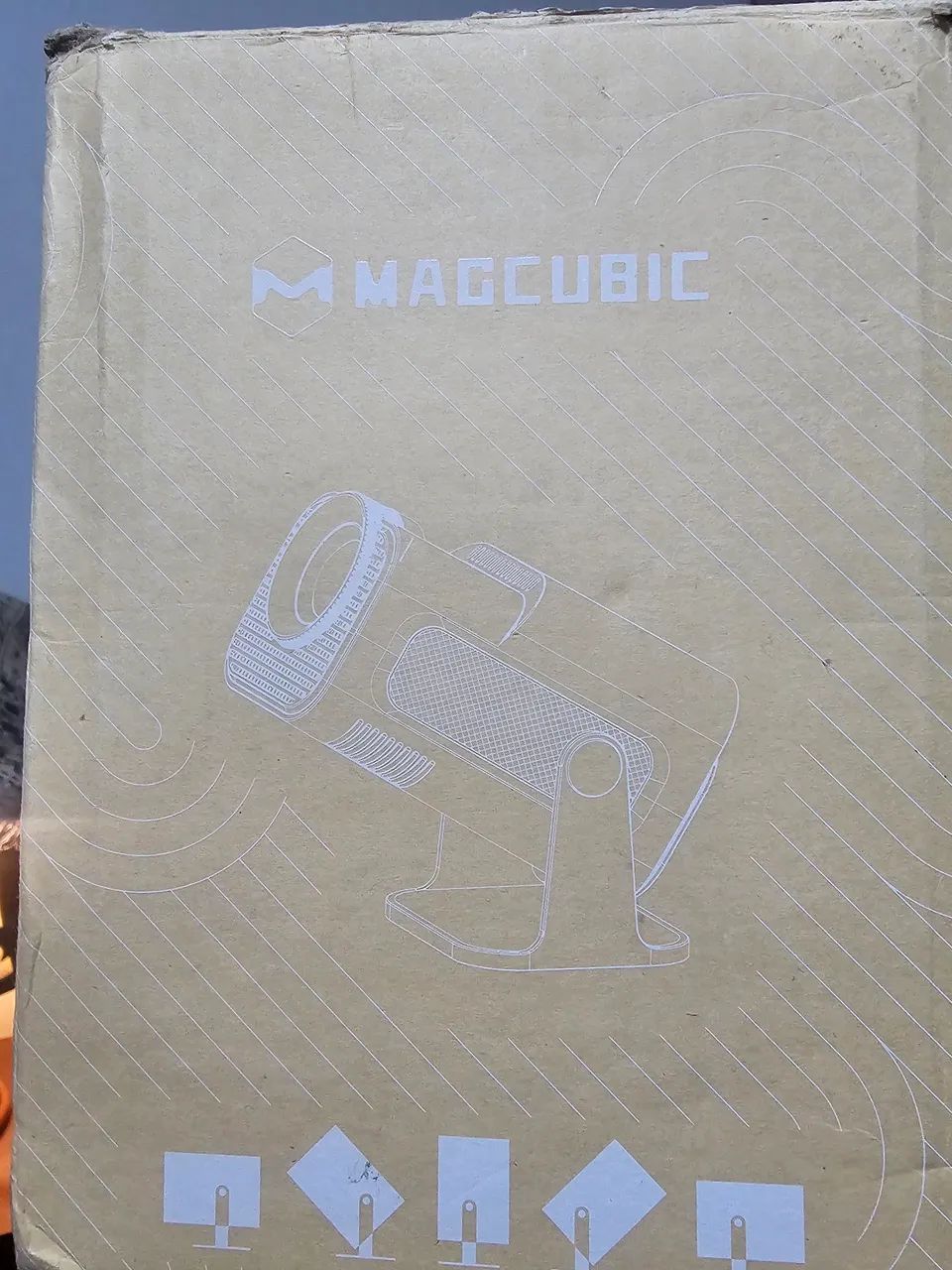 Projetor Original Magcubic Hy320 1080p Nativo 2.4g/5g Usado Top dos mini projetores! - Foto 4