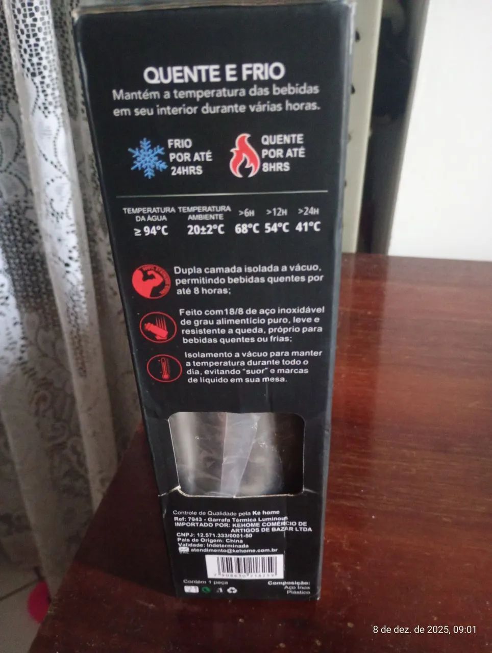 Garrafa térmica Nova 500ml alumínio 