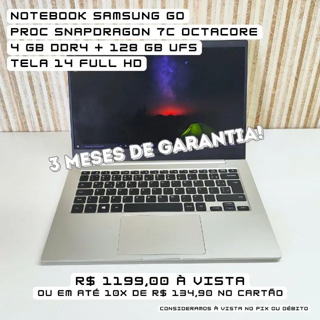 Notebook Samsung Go | Octacore | Tela 14 FHD | Windows | Bateria Longa Duração | Garantia - Foto 2