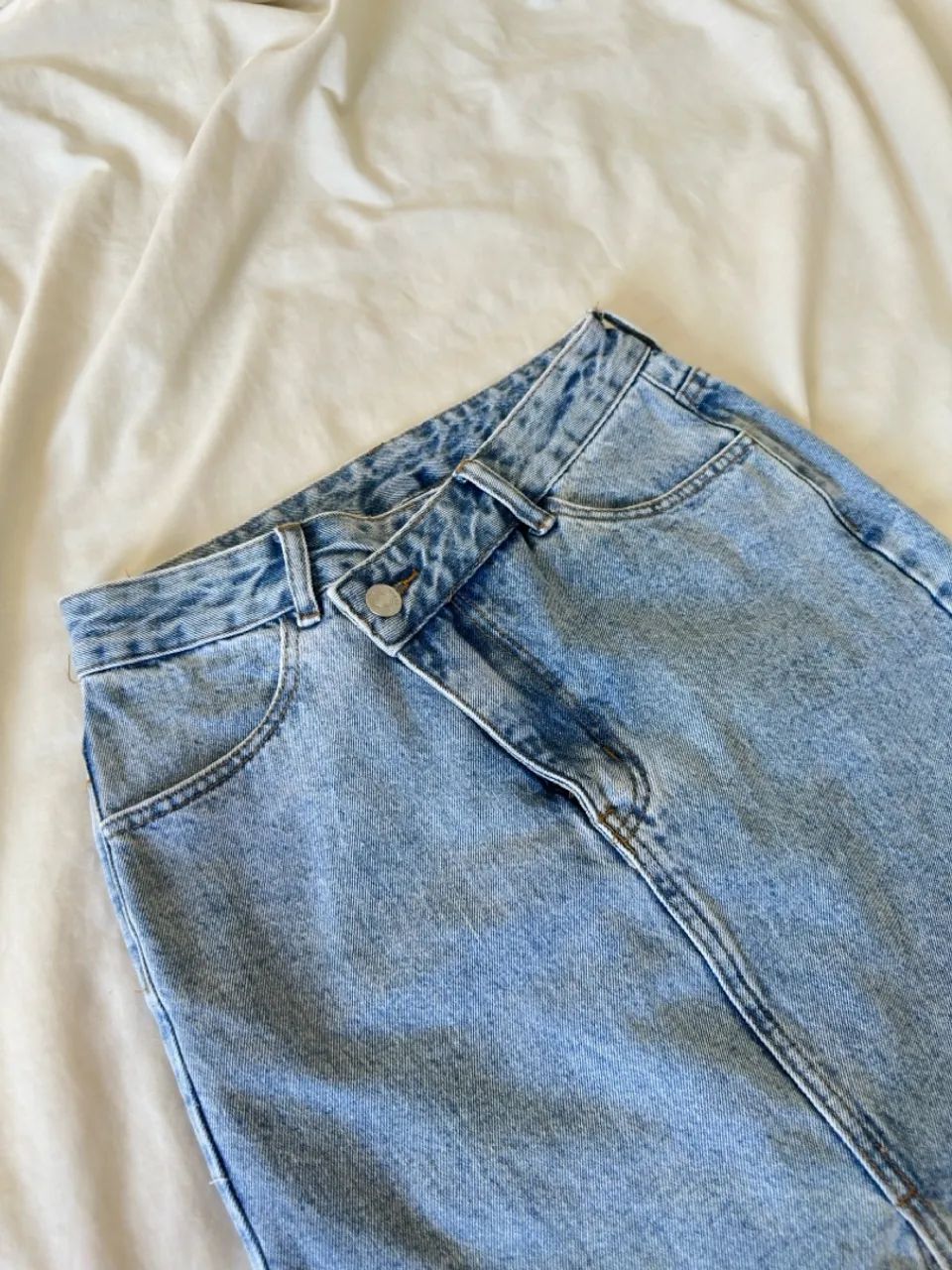 Saia midi jeans  - Foto 3