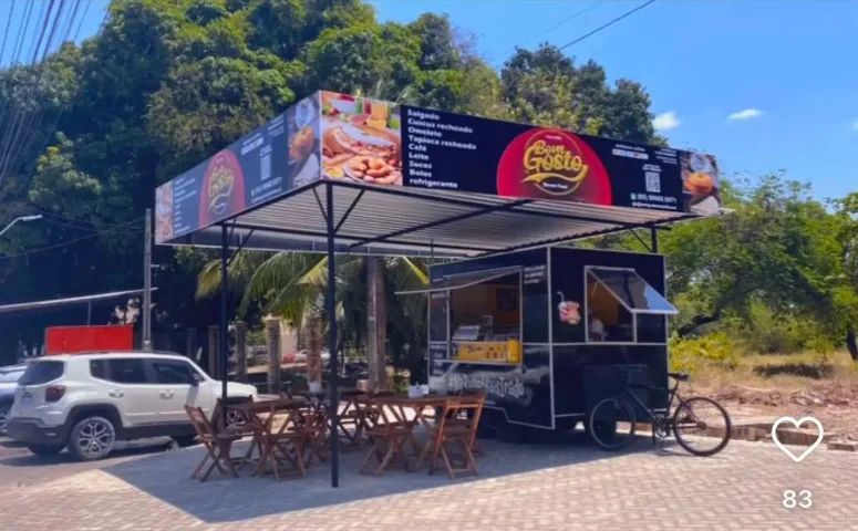  zap * food truck completo de tudo em frente a um colegio particular 