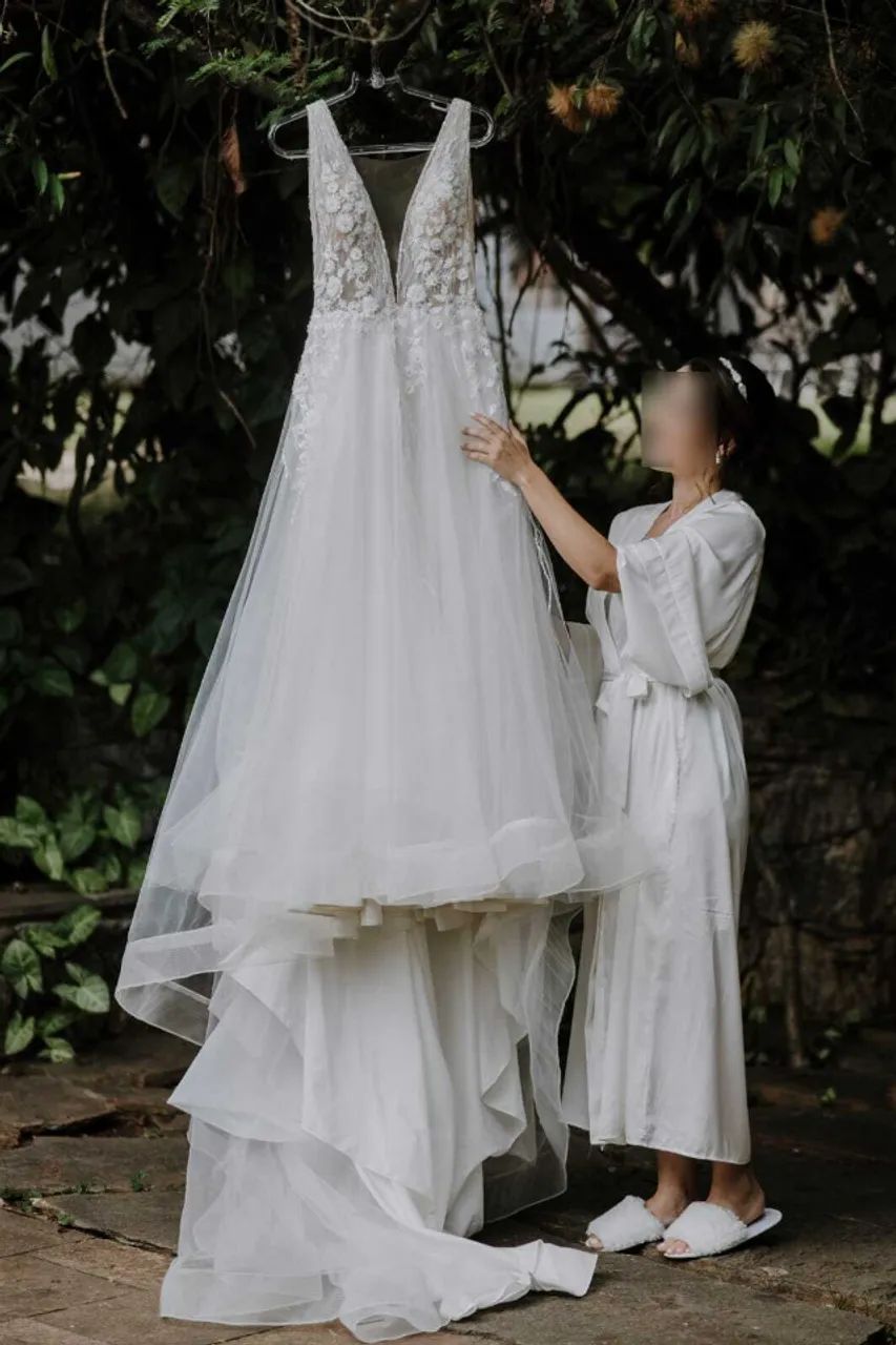 Lindo vestido de noiva  - Foto 5