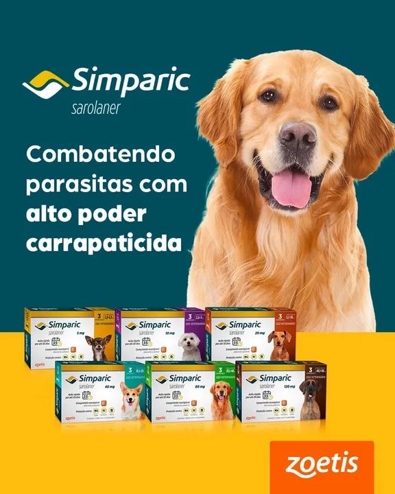 Simparic Sarolaner para Cães - Controle de Parasitas - Foto 2