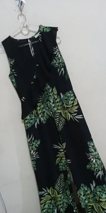 Macacão Feminino Estampado Preto - Foto 5
