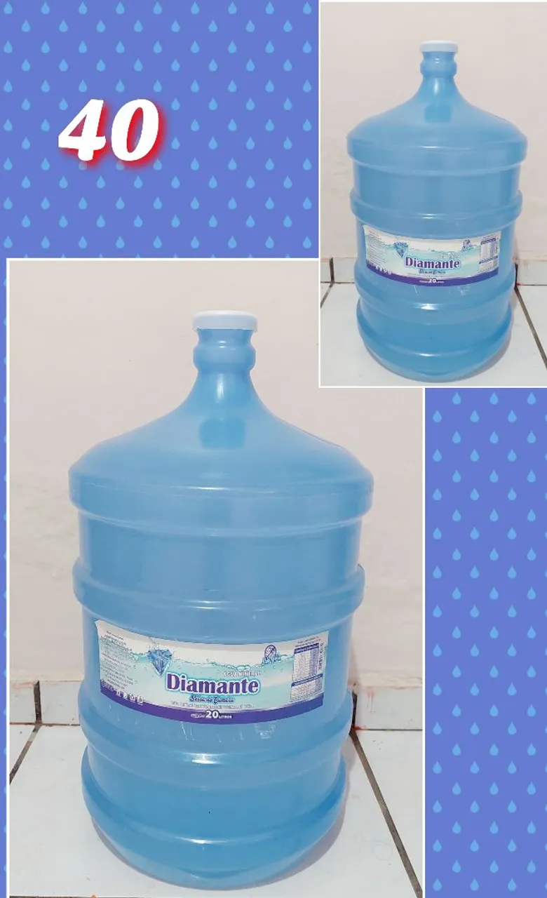 Galão de água mineral Diamante 20 litros