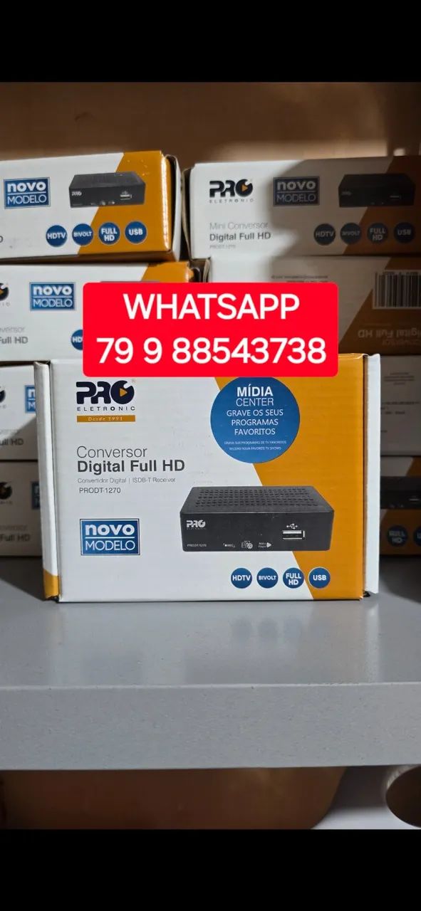 CONVERSOR DIGITAL CANAIS TELEVISÃO