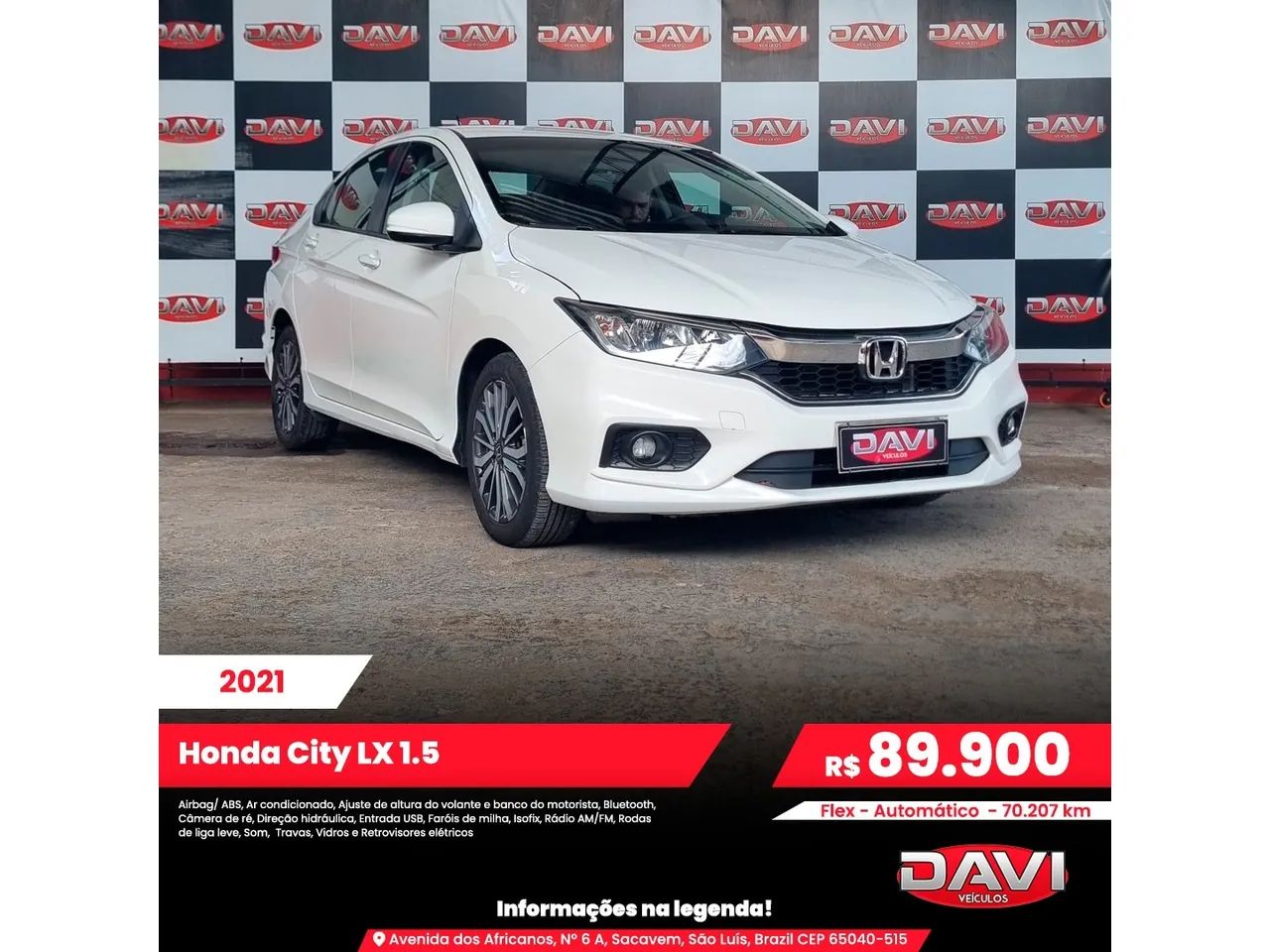 Honda City 2021 1.5 lx 16v flex 4p automático - Foto 2