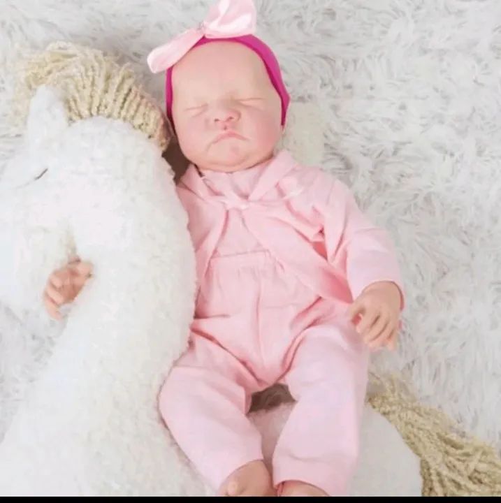 Boneca Reborn Nova 49cm -Com acessórios 