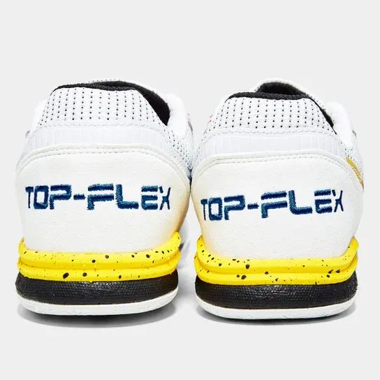 Chuteira Futsal Joma Top Flex Rebound Unissex - Branco - Foto 4