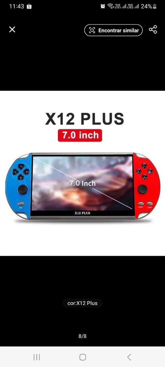 Console de Vídeo Game Portátil 7 Polegadas - Foto 5