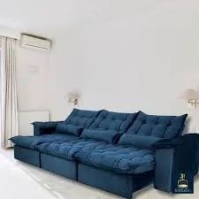 Sofá Retrátil Madrid Azul