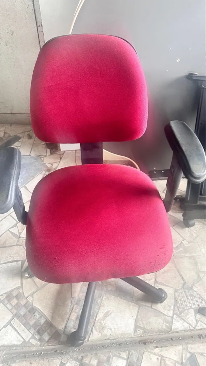 Cadeiras de Escritório Vermelhas - Conforto e Funcionalidade - Foto 6