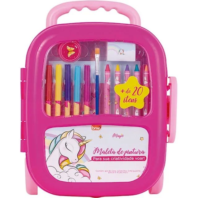 Maleta para Pintura Magic Kit com 21 Peças - BRW