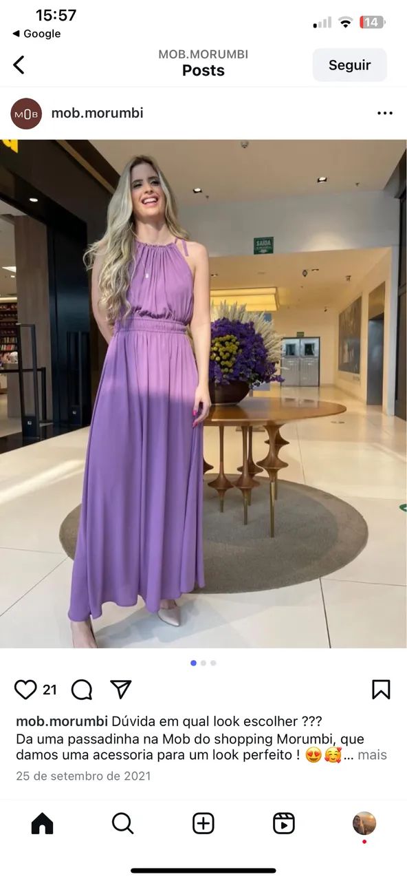 Vestido de festa lilás MOB - Foto 4