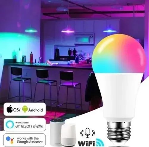 Lâmpada Wifi RGB e Branco 10w Alexa Google Home - Foto 2