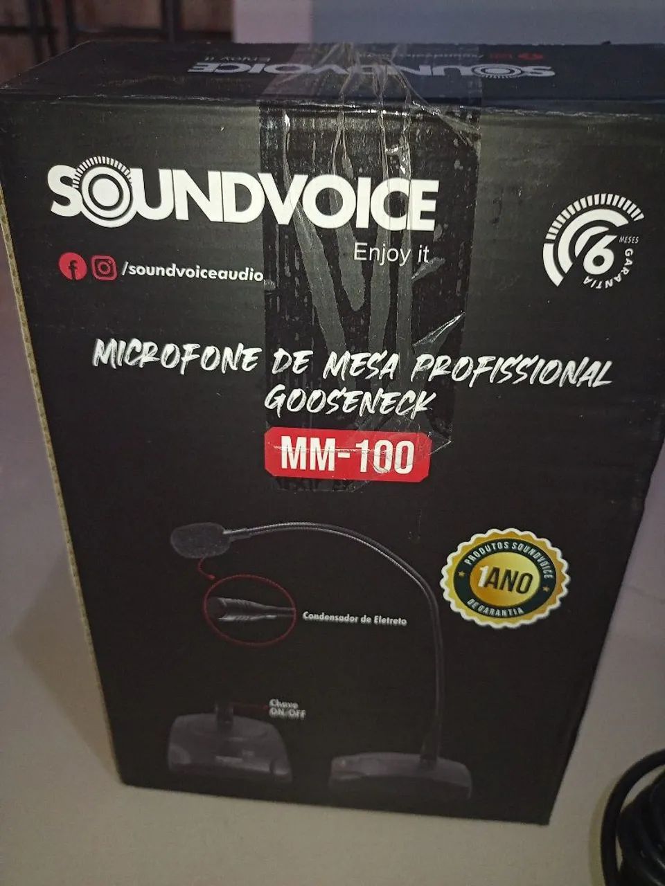 Microfone Soundvoice MM-100 - Ótima Qualidade!  3 peças - Foto 3